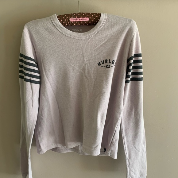 🌹4/$30 HURLEY Waffle long sleeve T - Picture 2 of 4